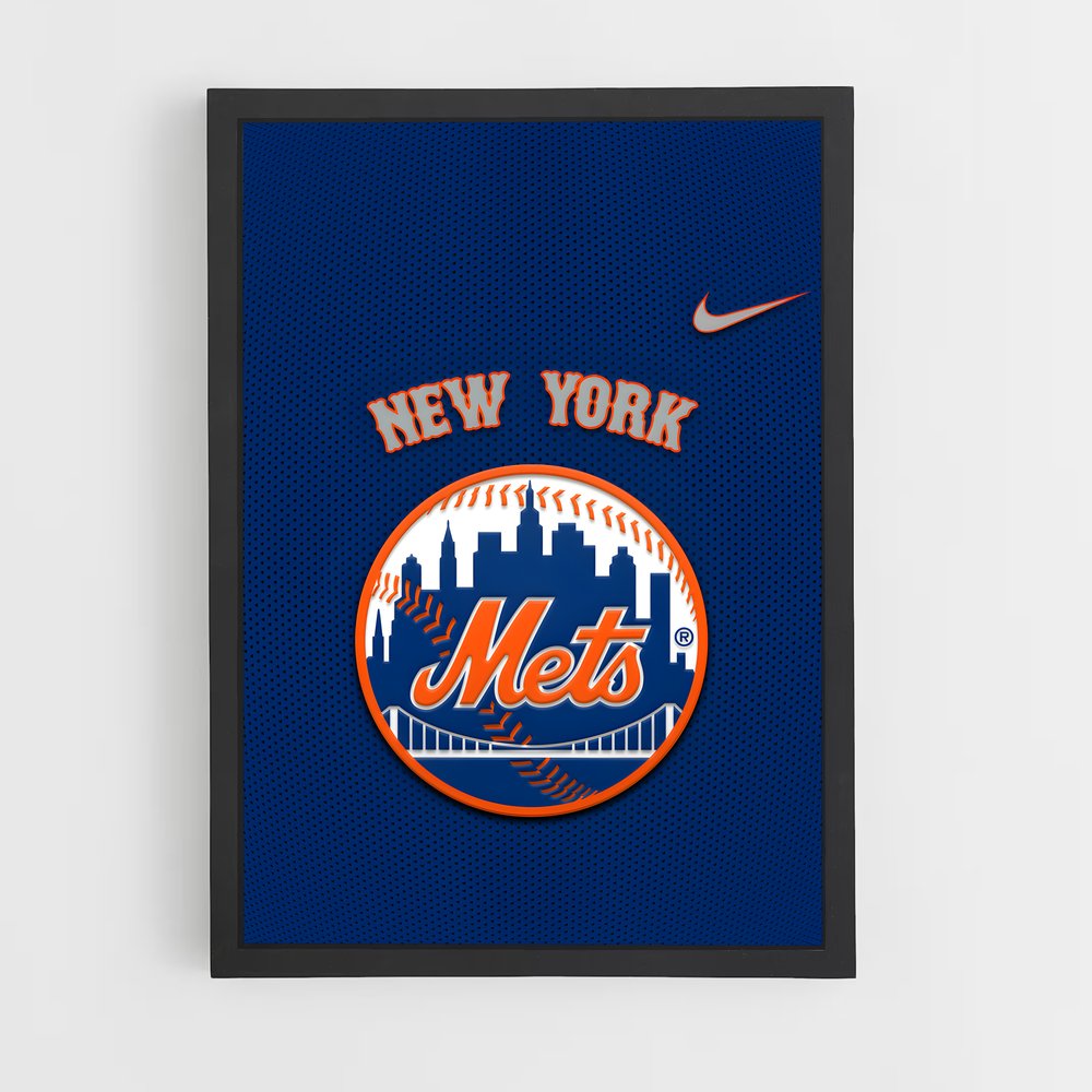 Poster Mets en Lumière – affiche Baseball (vue 2)